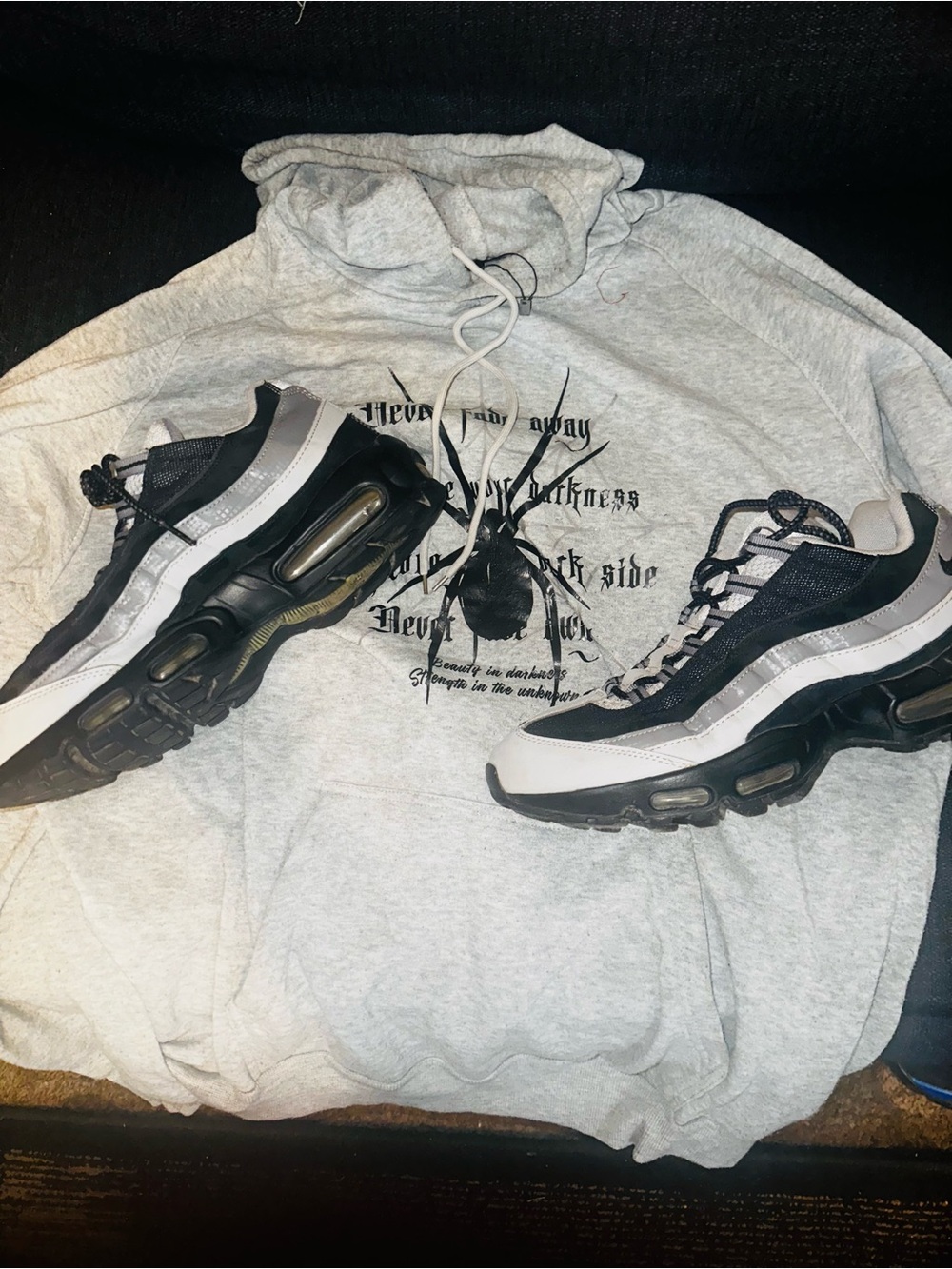 Nike Men’s Black and Gray Air Max Sneakers